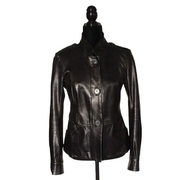 Mackage Genuine Leather Jacket, espresso brown, Women’s size S - Picture 2 of 15
